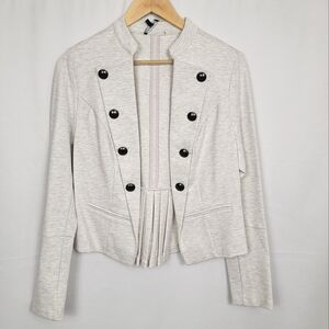 Military Style Grey Jacket With Buttons NEW #1342